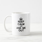 BEHALT CALM UND FRAG MIR AUS -.pnng Kaffeetasse (Links)