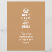 Behalt Calm und Get Reiki Flyer (Vorne)