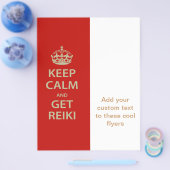 Behalt Calm und Get Reiki Flyer (Einzeln)