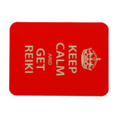 Behalt Calm und Get Reiki Magnet (Horizontal)