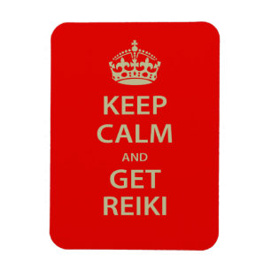 Behalt Calm und Get Reiki Magnet