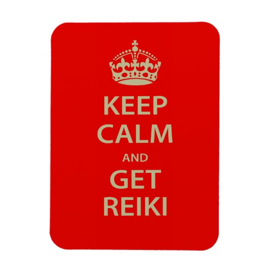 Behalt Calm und Get Reiki Magnet (Vertikal)