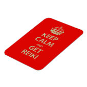 Behalt Calm und Get Reiki Magnet (Linke Seite)