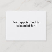 Behalt Calm und Get Reiki Terminkarte (Rückseite)