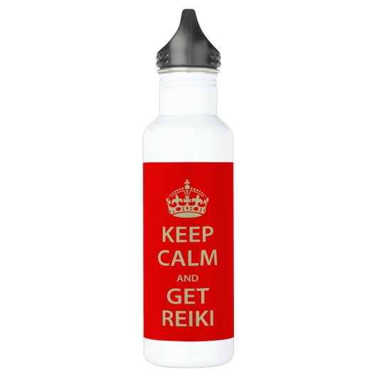 Behalt Calm und Get Reiki Trinkflasche (Links)