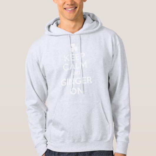 Behalt Calm und Ginger On Hoodie (Vorderseite)