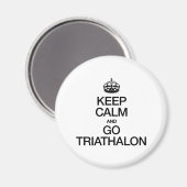 BEHALT CALM UND GO TRIATHALON MAGNET (Vorderseite/Rückseite)