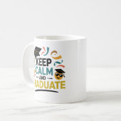 Behalt Calm und Graduate Kaffeetasse (Vorderseite Links)