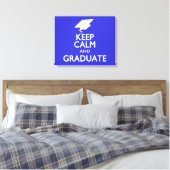 Behalt Calm und Graduate Leinwanddruck (Insitu (Schlafzimmer))