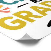 Behalt Calm und Graduate Poster (Ecke)