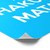 Behalt Calm und Hakuna Matata Poster (Ecke)