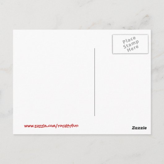 Behalt Calm und heiraten gut Postkarte (Rückseite)