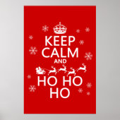 Behalt Calm und Ho Ho Ho Poster (Vorne)