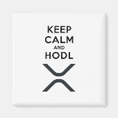 Behalt Calm und Hodl Ripple Magnet (Vorne)