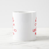 Behalt Calm und höre Ruth zu Jumbo-Tasse (Vorderseite)