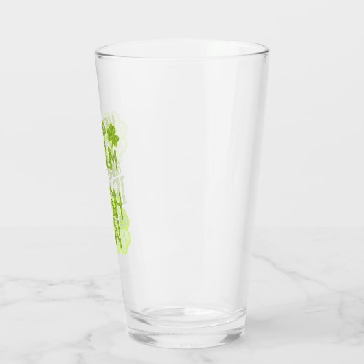 Behalt Calm und Irish On Fun St. Patrick's Day Glas (Links)