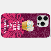 BEHALT CALM UND isst Cupcakes-Change-Pflaume in be Case-Mate iPhone Hülle (Rückseite (Horizontal))