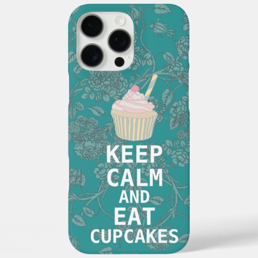 BEHALT CALM UND isst Cupcakes-Change-Pflaume in be Case-Mate iPhone Hülle (Rückseite)