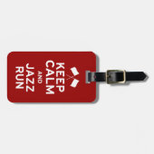 Behalt Calm und Jazz Run Gepäckanhänger (Vorderseite horizontal)