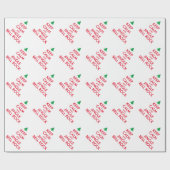 Behalt Calm und Jingle Bell Rock lustige Weihnacht Geschenkpapier (Flach)