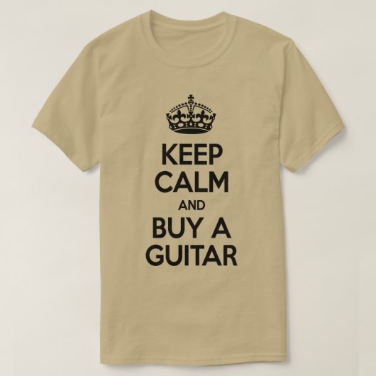 BEHALT CALM UND KAUF EINES GITARS T-Shirt (Design vorne)