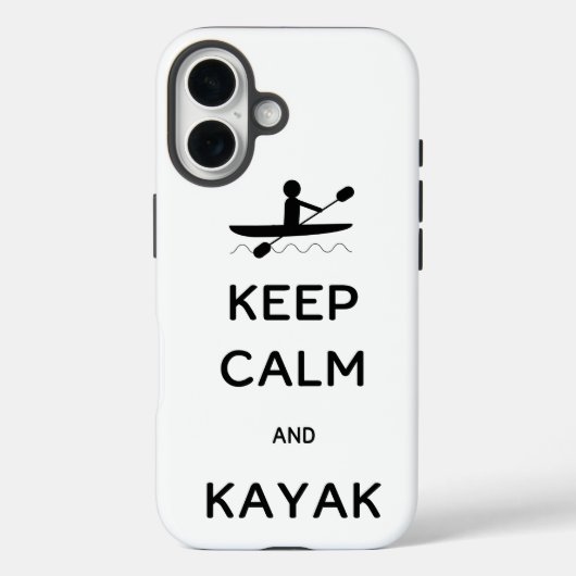 Behalt Calm und Kayak Case-Mate iPhone Hülle (Rückseite)