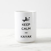 Behalt Calm und Kayak Kaffeetasse (Mittel)