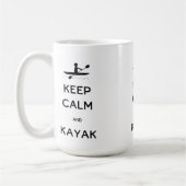 Behalt Calm und Kayak Kaffeetasse (Links)