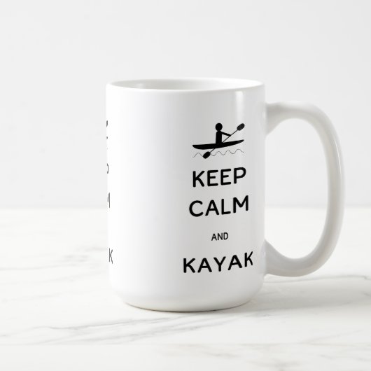Behalt Calm und Kayak Kaffeetasse (Rechts)