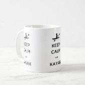 Behalt Calm und Kayak Kaffeetasse (Vorderseite Links)