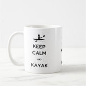 Behalt Calm und Kayak Kaffeetasse (Links)