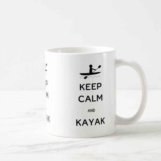 Behalt Calm und Kayak Kaffeetasse (Rechts)