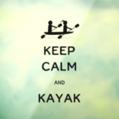 Behalt Calm und Kayak mit mir Fensteraufkleber (Blatt 3)