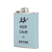 Behalt Calm und Kayak mit mir Flachmann (Links)