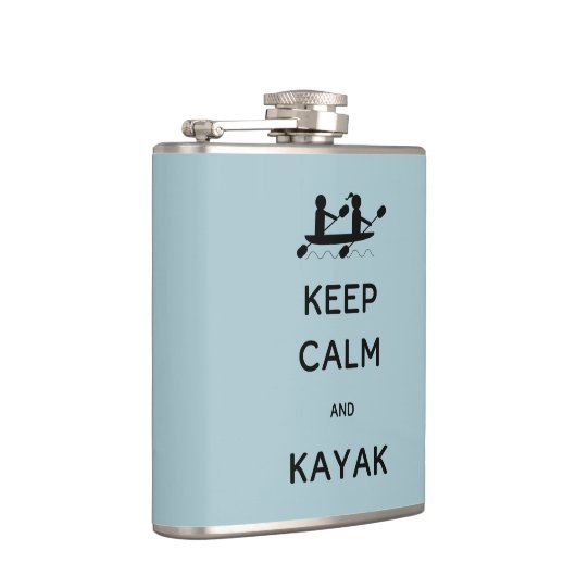Behalt Calm und Kayak mit mir Flachmann (Rechts)