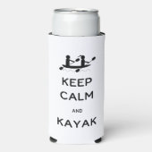 Behalt Calm und Kayak mit mir Selters Dosenkühler (Seltzer Vorderseite)