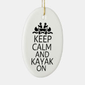 Behalt Calm und Kayak On Keramik Ornament (Rechts)