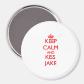 Behalt Calm und Kiss Jake Magnet (Vorderseite/Rückseite)