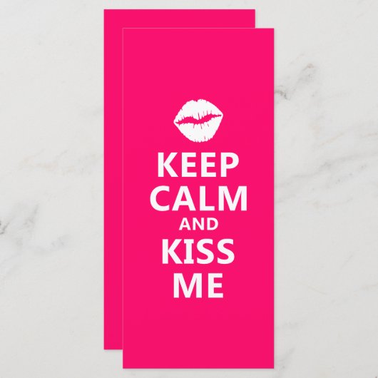 Behalt Calm und Kiss Me (Vorne/Hinten)
