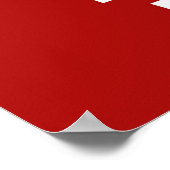 Behalt Calm und Kiss Me Poster (Ecke)