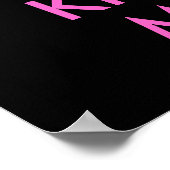 Behalt Calm und Kiss Me Print Poster (Ecke)