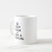 BEHALT CALM UND KISSE EIN BISEXUAL KAFFEETASSE (Vorderseite Links)