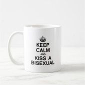 BEHALT CALM UND KISSE EIN BISEXUAL KAFFEETASSE (Links)