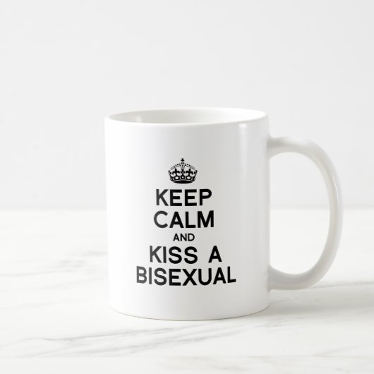 BEHALT CALM UND KISSE EIN BISEXUAL KAFFEETASSE (Rechts)