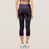 BEHALT CALM und LAISSEZ LES BONS TEMPS ROULER Capri Leggings (Rückseite)