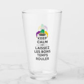 BEHALT CALM und LAISSEZ LES BONS TEMPS ROULER Glas (Rückseite)