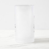 BEHALT CALM und LAISSEZ LES BONS TEMPS ROULER Mattglas Bierglas (Mittel)