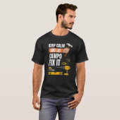Behalt Calm und Lass Campo Fix It Handyman Constru T-Shirt (Vorne ganz)