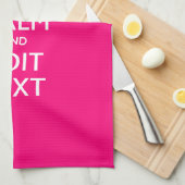 BEHALT CALM und lass deinen Text leicht zeichnen Handtuch (Viertel Falte)