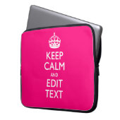 BEHALT CALM und lass deinen Text leicht zeichnen Laptopschutzhülle (Vorderseite Links)